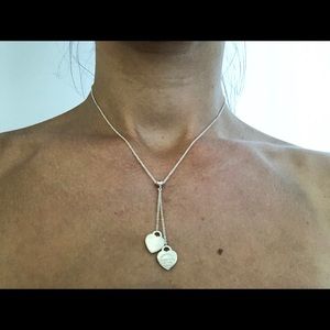 Tiffany’s Double Heart Sterling Silver Necklace